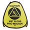 Dryser 16" Pop-up Caution Wet Floor Signs, Yellow 4-Sided English/Spanish Warnings